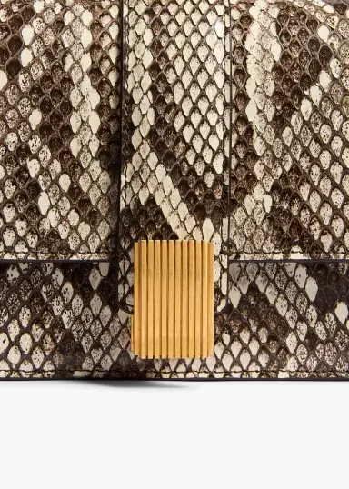 Khaite Blake Clutch In Natural Python | Thumbnail 4 Khaite Blake Clutch In Natural Python | Thumbnail 4