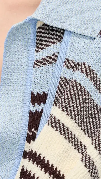 Monse triped Jacquard Scarf Top Blue Multi | Thumbnail 6 Monse triped Jacquard Scarf Top Blue Multi | Thumbnail 6