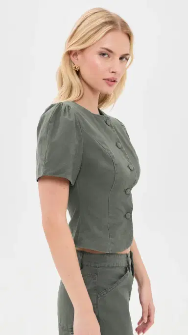 Lioness Femme Blouse Moss | Thumbnail 4 Lioness Femme Blouse Moss | Thumbnail 4