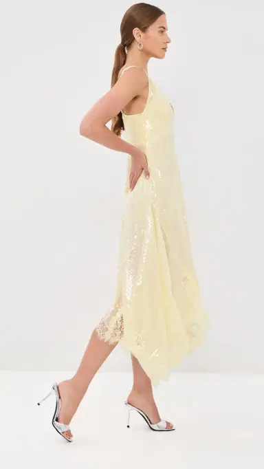 Monse Sequin Double Laced Dress | Thumbnail 4 Monse Sequin Double Laced Dress | Thumbnail 4