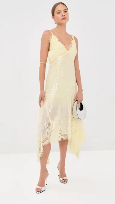 Monse Sequin Double Laced Dress | Thumbnail 5 Monse Sequin Double Laced Dress | Thumbnail 5