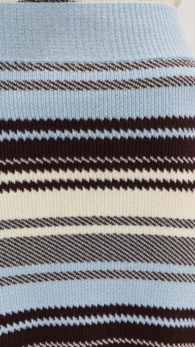 Monse triped Jacquard Skirt Blue Multi | Thumbnail 6 Monse triped Jacquard Skirt Blue Multi | Thumbnail 6