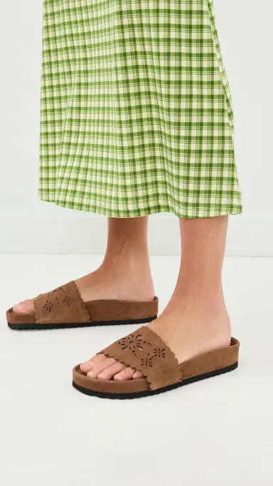 Free People Shore Cut Out Footbed Sandals Light Toffee | Thumbnail 3 Free People Shore Cut Out Footbed Sandals Light Toffee | Thumbnail 3