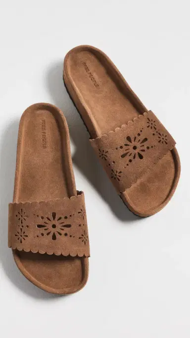 Free People Shore Cut Out Footbed Sandals Light Toffee | Thumbnail 5 Free People Shore Cut Out Footbed Sandals Light Toffee | Thumbnail 5