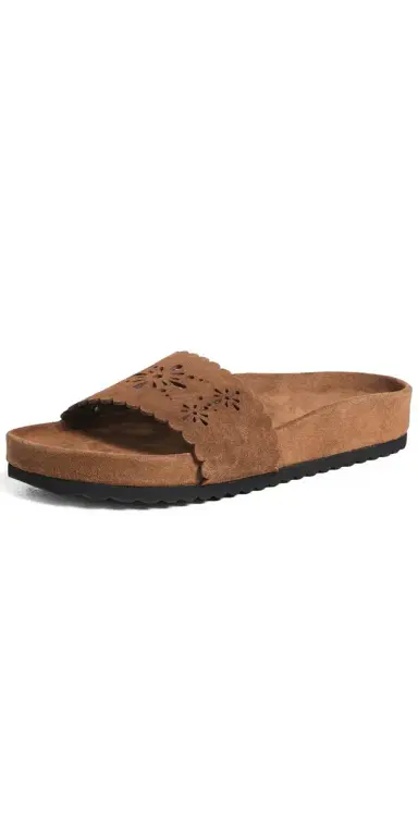 Free People Shore Cut Out Footbed Sandals Light Toffee | Thumbnail 1 Free People Shore Cut Out Footbed Sandals Light Toffee | Thumbnail 1