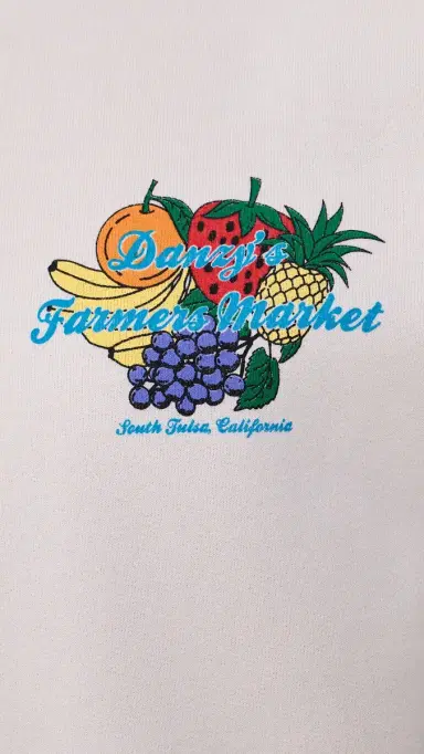 DANZY Farmers Market Crew Sweatshirt Cream | Thumbnail 6 DANZY Farmers Market Crew Sweatshirt Cream | Thumbnail 6