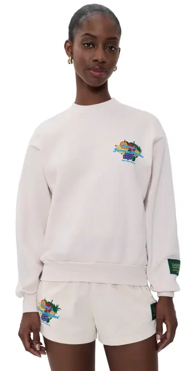 DANZY Farmers Market Crew Sweatshirt Cream | Thumbnail 1 DANZY Farmers Market Crew Sweatshirt Cream | Thumbnail 1