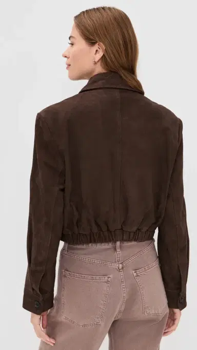 AGOLDE Nahla Cropped Suede Jacket Root | Thumbnail 3 AGOLDE Nahla Cropped Suede Jacket Root | Thumbnail 3
