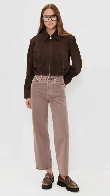 AGOLDE Nahla Cropped Suede Jacket Root | Thumbnail 5 AGOLDE Nahla Cropped Suede Jacket Root | Thumbnail 5