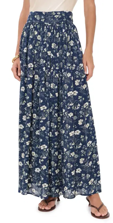 La Maregold The Amelia Skirt Indigo Chintz Floral | Thumbnail 1 La Maregold The Amelia Skirt Indigo Chintz Floral | Thumbnail 1