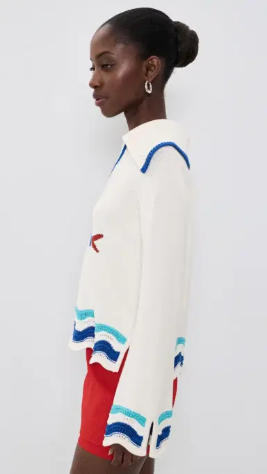 Solid & Striped Jack Fish Motif Sweater Brule | Thumbnail 4 Solid & Striped Jack Fish Motif Sweater Brule | Thumbnail 4