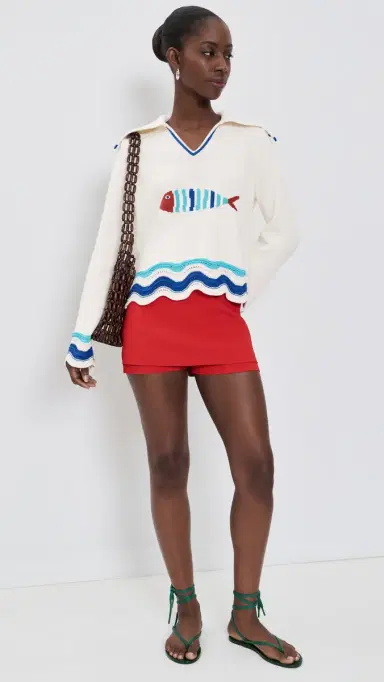 Solid & Striped Jack Fish Motif Sweater Brule | Thumbnail 5 Solid & Striped Jack Fish Motif Sweater Brule | Thumbnail 5