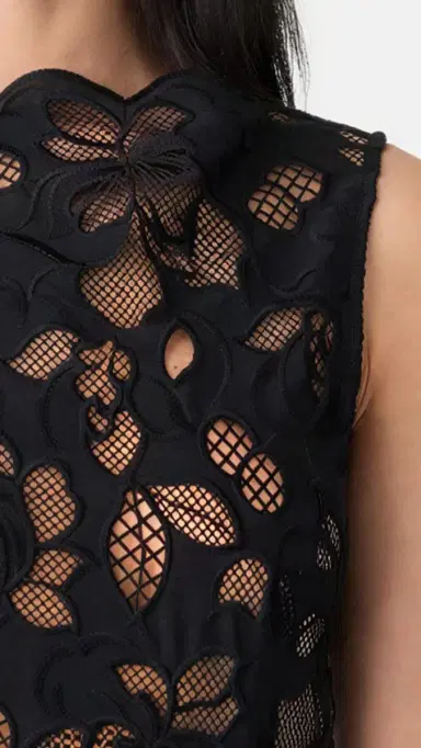 Monse Lace Asymmetrical Dress Black | Thumbnail 5 Monse Lace Asymmetrical Dress Black | Thumbnail 5