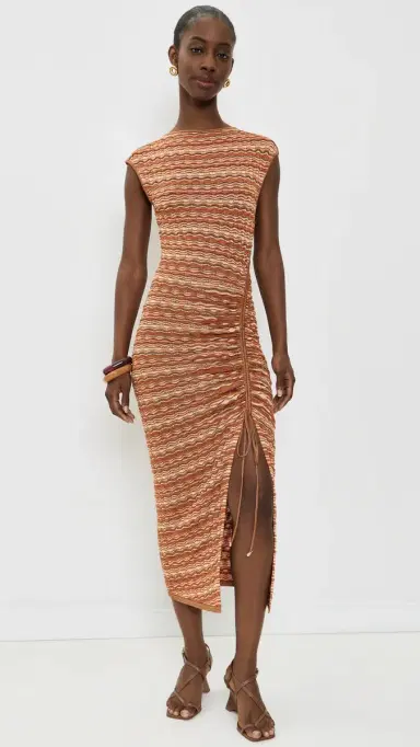 Cult Gaia Hilary Midi Dress CORAO MUTI | Thumbnail 2 Cult Gaia Hilary Midi Dress CORAO MUTI | Thumbnail 2