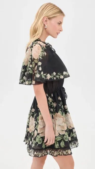 Sea Christina Print Mini Dress Black | Thumbnail 4 Sea Christina Print Mini Dress Black | Thumbnail 4