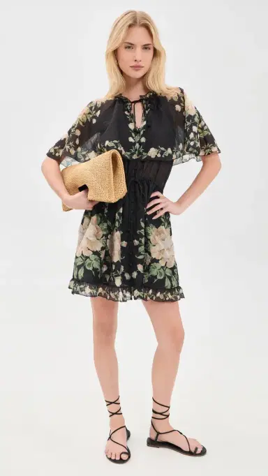 Sea Christina Print Mini Dress Black | Thumbnail 5 Sea Christina Print Mini Dress Black | Thumbnail 5