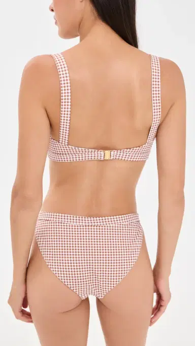 Hill House Home The Tao Two Piece Bikini Set Rust Gingham L | Thumbnail 3 Hill House Home The Tao Two Piece Bikini Set Rust Gingham L | Thumbnail 3