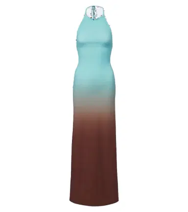 Christopher Esber Beach Quartz embellished ombré maxi dress | Thumbnail 1 Christopher Esber Beach Quartz embellished ombré maxi dress | Thumbnail 1