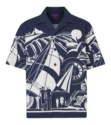 Ralph Lauren Purple Label Printed cotton shirt | Thumbnail 1 Ralph Lauren Purple Label Printed cotton shirt | Thumbnail 1