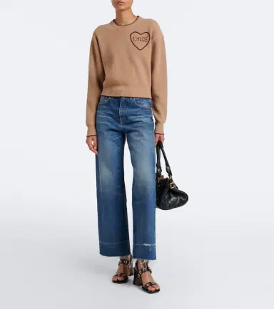 Chloe Chloé Logo wool and cashmere sweater | Thumbnail 3 Chloe Chloé Logo wool and cashmere sweater | Thumbnail 3