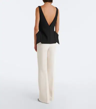 Roland Mouret Crêpe wide-leg pants | Thumbnail 2 Roland Mouret Crêpe wide-leg pants | Thumbnail 2