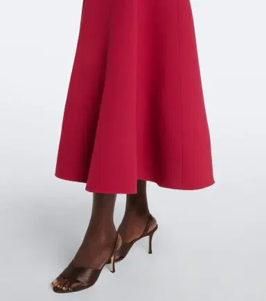 Roland Mouret Embellished wool and silk midi dress | Thumbnail 3 Roland Mouret Embellished wool and silk midi dress | Thumbnail 3