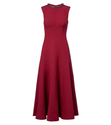 Roland Mouret Embellished wool and silk midi dress | Thumbnail 1 Roland Mouret Embellished wool and silk midi dress | Thumbnail 1