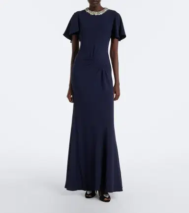 Roland Mouret Crystal-embellished gathered gown | Thumbnail 2 Roland Mouret Crystal-embellished gathered gown | Thumbnail 2