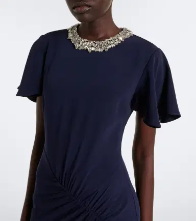 Roland Mouret Crystal-embellished gathered gown | Thumbnail 3 Roland Mouret Crystal-embellished gathered gown | Thumbnail 3