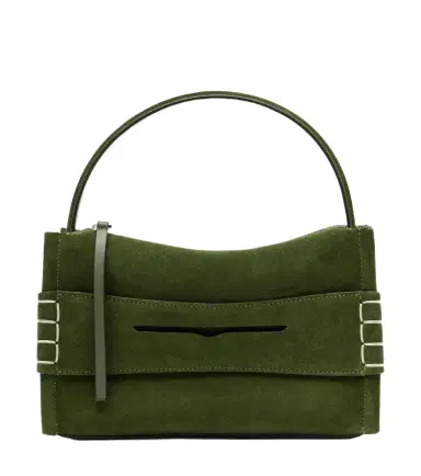 JW Anderson Loafer Small suede top-handle bag | Thumbnail 1 JW Anderson Loafer Small suede top-handle bag | Thumbnail 1