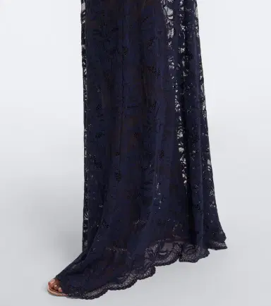 Rabanne Gathered lace and velvet maxi skirt | Thumbnail 2 Rabanne Gathered lace and velvet maxi skirt | Thumbnail 2