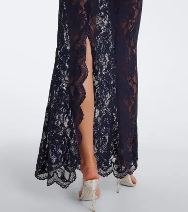 Rabanne Lace high neck maxi dress | Thumbnail 2 Rabanne Lace high neck maxi dress | Thumbnail 2