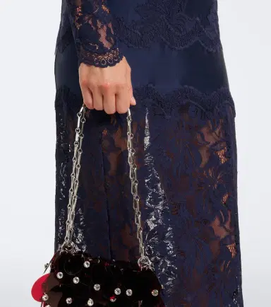 Rabanne Lace high neck maxi dress | Thumbnail 3 Rabanne Lace high neck maxi dress | Thumbnail 3
