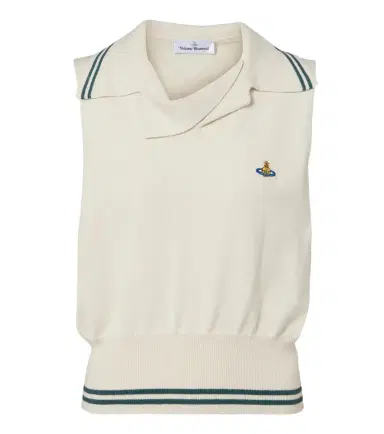Vivienne Westwood Doubletake cotton and cashmere polo shirt | Thumbnail 1 Vivienne Westwood Doubletake cotton and cashmere polo shirt | Thumbnail 1