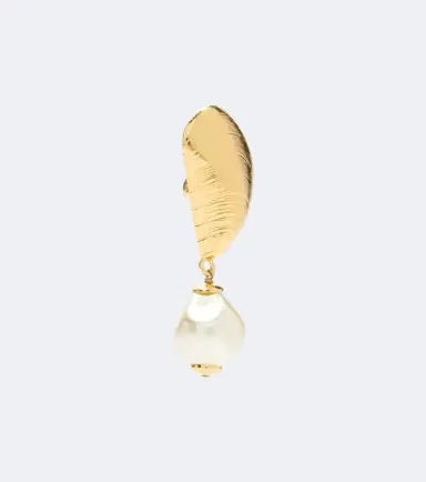Oscar de la Renta Mussel embellished clip-on drop earrings | Thumbnail 3 Oscar de la Renta Mussel embellished clip-on drop earrings | Thumbnail 3