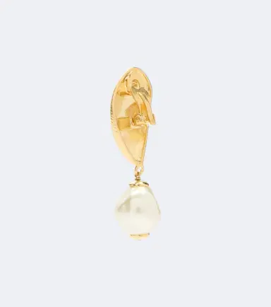 Oscar de la Renta Mussel embellished clip-on drop earrings | Thumbnail 4 Oscar de la Renta Mussel embellished clip-on drop earrings | Thumbnail 4