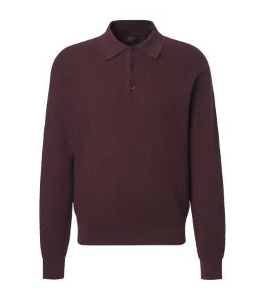 Brioni Cotton, silk and cashmere polo sweater | Thumbnail 1 Brioni Cotton, silk and cashmere polo sweater | Thumbnail 1