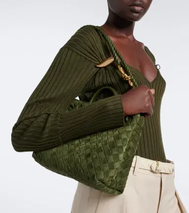 Bottega Veneta Andiamo Intrecciato Small suede top-handle bag | Thumbnail 5 Bottega Veneta Andiamo Intrecciato Small suede top-handle bag | Thumbnail 5