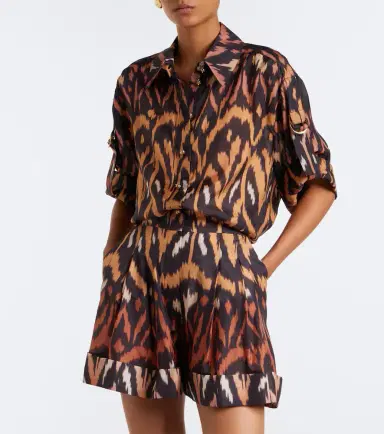 Zimmermann Aster printed silk habutai shirt | Thumbnail 4 Zimmermann Aster printed silk habutai shirt | Thumbnail 4