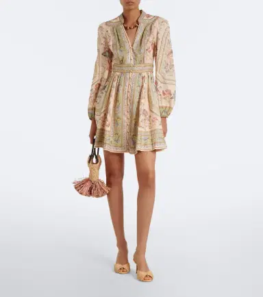 Zimmermann Roselight floral linen minidress | Thumbnail 3 Zimmermann Roselight floral linen minidress | Thumbnail 3