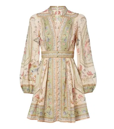 Zimmermann Roselight floral linen minidress | Thumbnail 1 Zimmermann Roselight floral linen minidress | Thumbnail 1