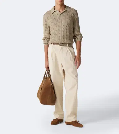 Ralph Lauren Purple Label Cotton-blend straight pants | Thumbnail 3 Ralph Lauren Purple Label Cotton-blend straight pants | Thumbnail 3