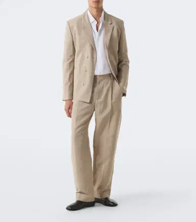 Jacquemus Croisière pleated linen-blend pants | Thumbnail 3 Jacquemus Croisière pleated linen-blend pants | Thumbnail 3
