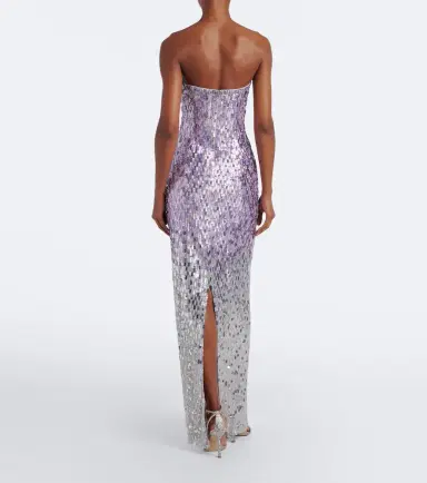 Jenny Packham Lucille sequined strapless gown | Thumbnail 4 Jenny Packham Lucille sequined strapless gown | Thumbnail 4