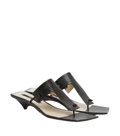 CHRISTEN Edge snake-effect leather mules | Thumbnail 1 CHRISTEN Edge snake-effect leather mules | Thumbnail 1