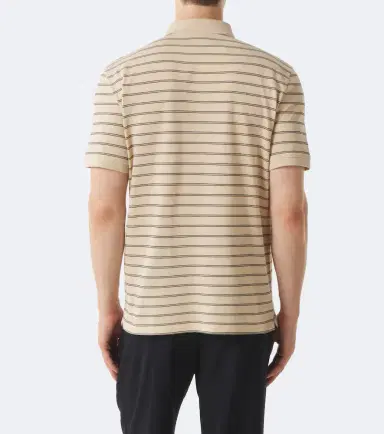 Valentino VGold striped cotton polo shirt | Thumbnail 4 Valentino VGold striped cotton polo shirt | Thumbnail 4