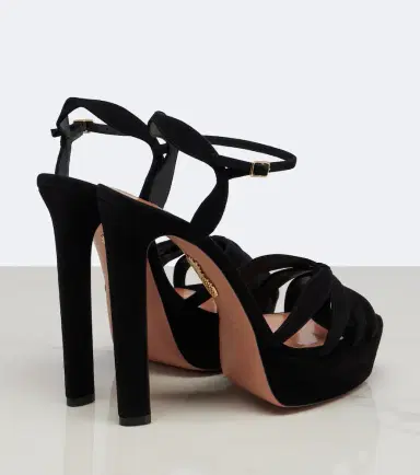 Aquazzura Soulmate suede platform sandals | Thumbnail 3 Aquazzura Soulmate suede platform sandals | Thumbnail 3