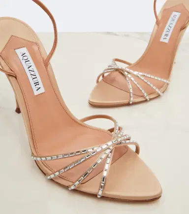 Aquazzura Tell Me Crystal satin sandals | Thumbnail 2 Aquazzura Tell Me Crystal satin sandals | Thumbnail 2