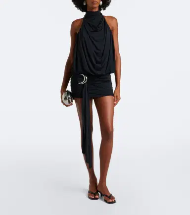 DE LA VALI Vida draped jersey minidress | Thumbnail 3 DE LA VALI Vida draped jersey minidress | Thumbnail 3