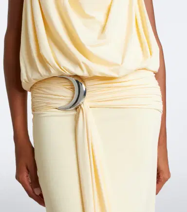 DE LA VALI Vida draped jersey midi dress | Thumbnail 5 DE LA VALI Vida draped jersey midi dress | Thumbnail 5